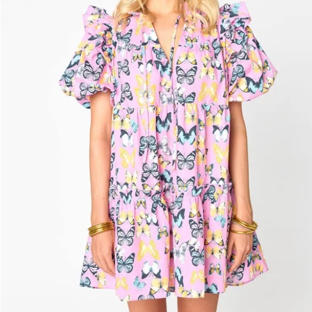 BUDDY LOVE ENSLEY SHORT DRESS - FEELIN' BUTTERFLIES